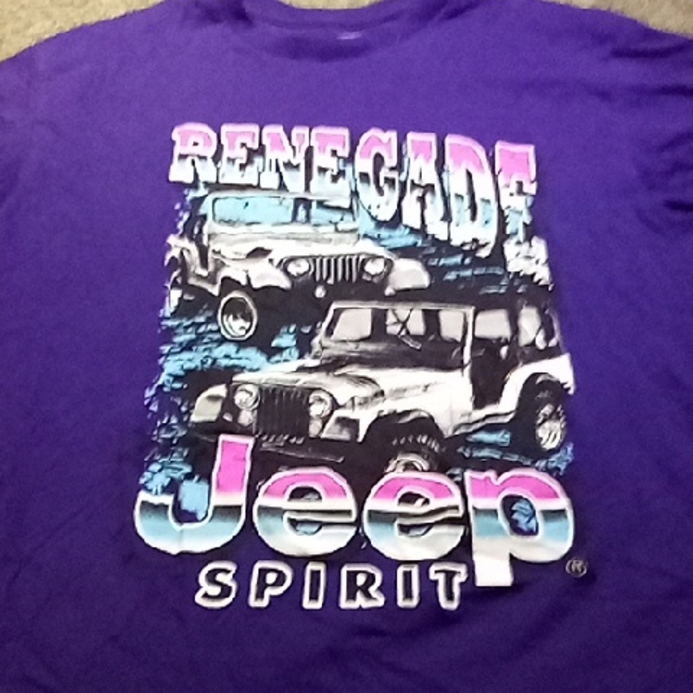 Men's Vintage Jeep Spirit Renegade Purple Large Shirt